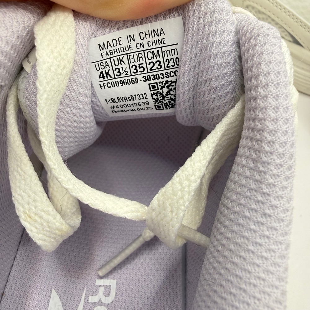 Reebok Chaos Running Girls Shoes Natural Light Purple AR30303S-CCI Size 4 NEW - Picture 8 of 10
